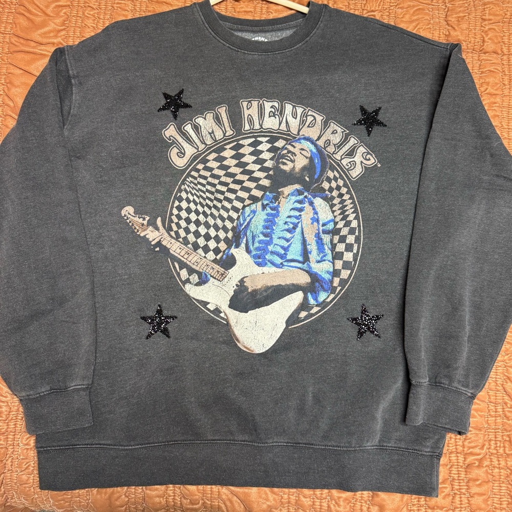 Forever 21 Jimi Hendrix Rhinestone Pullover Size 0X
